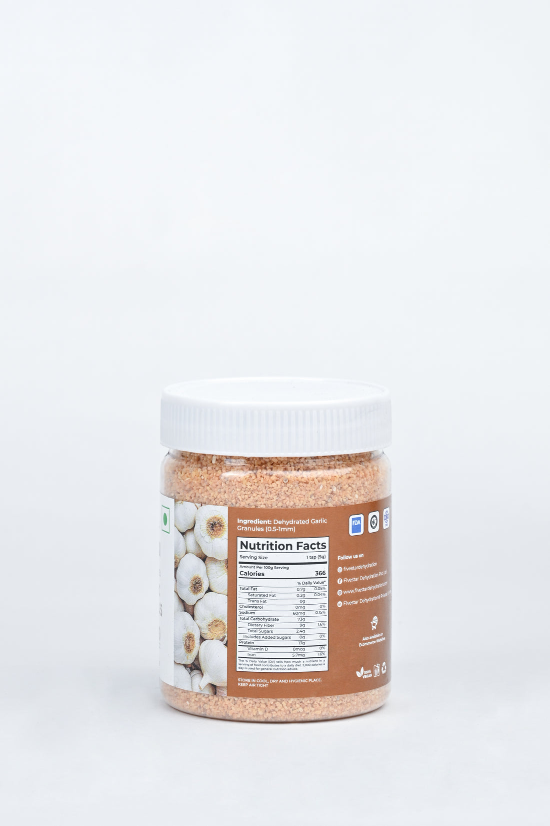 Fivestar Dehydrated Garlic Granules 250g
